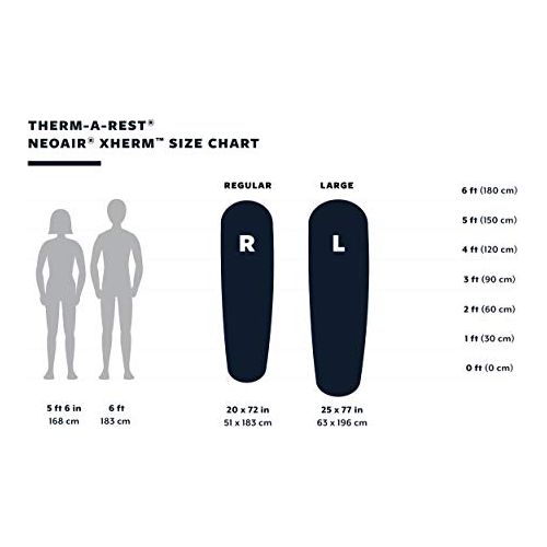 Therm-a-Rest NeoAir XTherm Camping and Backpacking Sleeping Pad, Vapor, Large - 25 x 77 Inches, WingLock Valve
