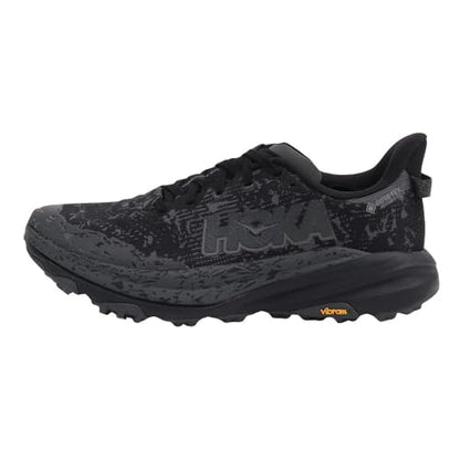 Hoka Men's Speedgoat 6 GTX Sneaker, Black/Outer Orbit, 12.5