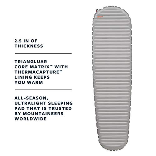Therm-a-Rest NeoAir XTherm Camping and Backpacking Sleeping Pad, Vapor, Large - 25 x 77 Inches, WingLock Valve