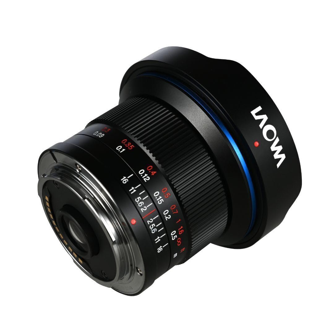 Laowa 6 mm f/2 Zero-D MFT Ultra-Wide Lens with 121.9-Degree Ultra Wide-Angle View, Large Aperture, Auto Aperture, and 10-Point Sunstars