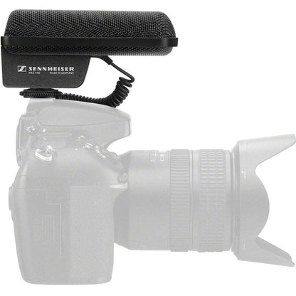 Sennheiser Professional MKE 440 Compact Stereo Shotgun Microphone with 3.5mm Connector for Cameras, 506258,Black