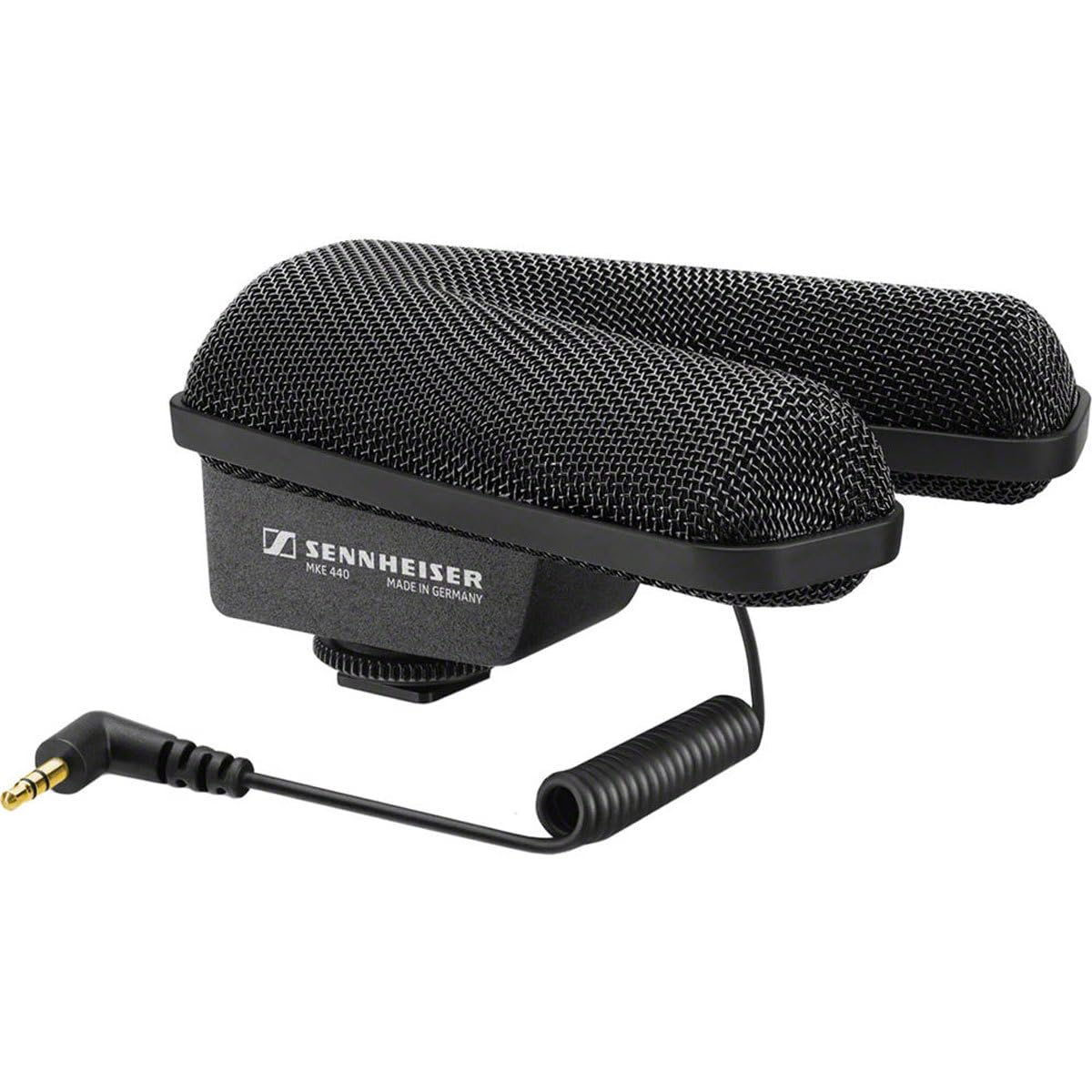 Sennheiser Professional MKE 440 Compact Stereo Shotgun Microphone with 3.5mm Connector for Cameras, 506258,Black