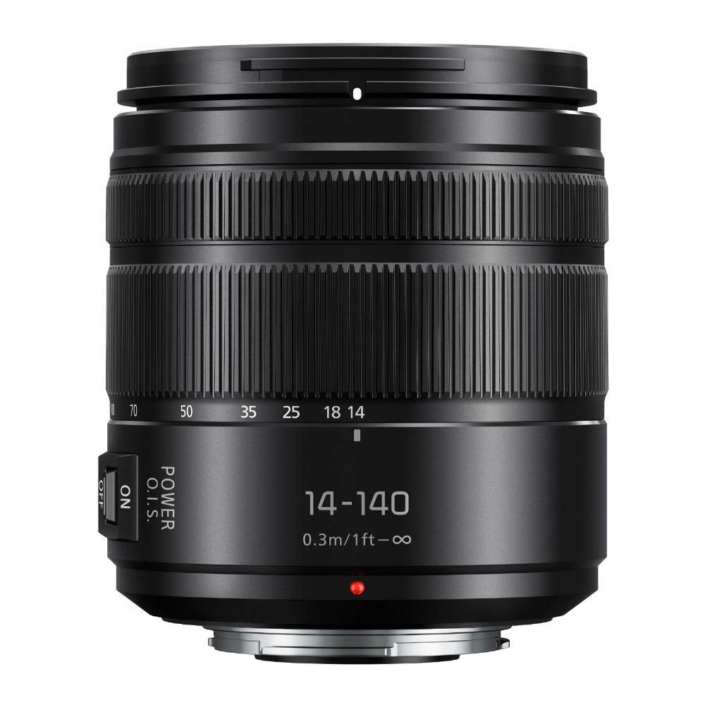 Panasonic Lumix G Vario 14-140mm Telephoto Zoom Lens with F3.5-5.6 II ASPH, Mirrorless Micro Four Thirds Mount and Power O.I.S. - H-FSA14140 (Upgraded USA Black)