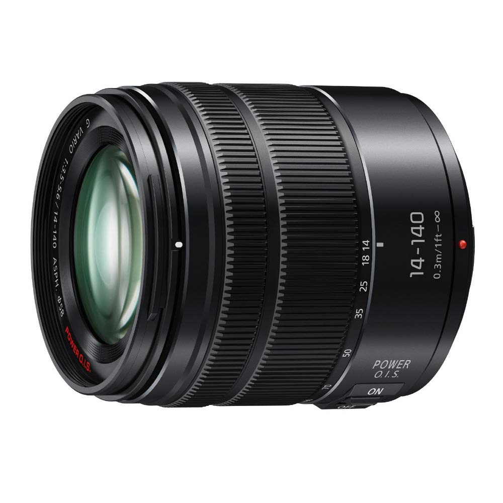 Panasonic Lumix G Vario 14-140mm Telephoto Zoom Lens with F3.5-5.6 II ASPH, Mirrorless Micro Four Thirds Mount and Power O.I.S. - H-FSA14140 (Upgraded USA Black)