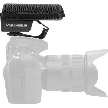 Sennheiser Professional MKE 440 Compact Stereo Shotgun Microphone with 3.5mm Connector for Cameras, 506258,Black