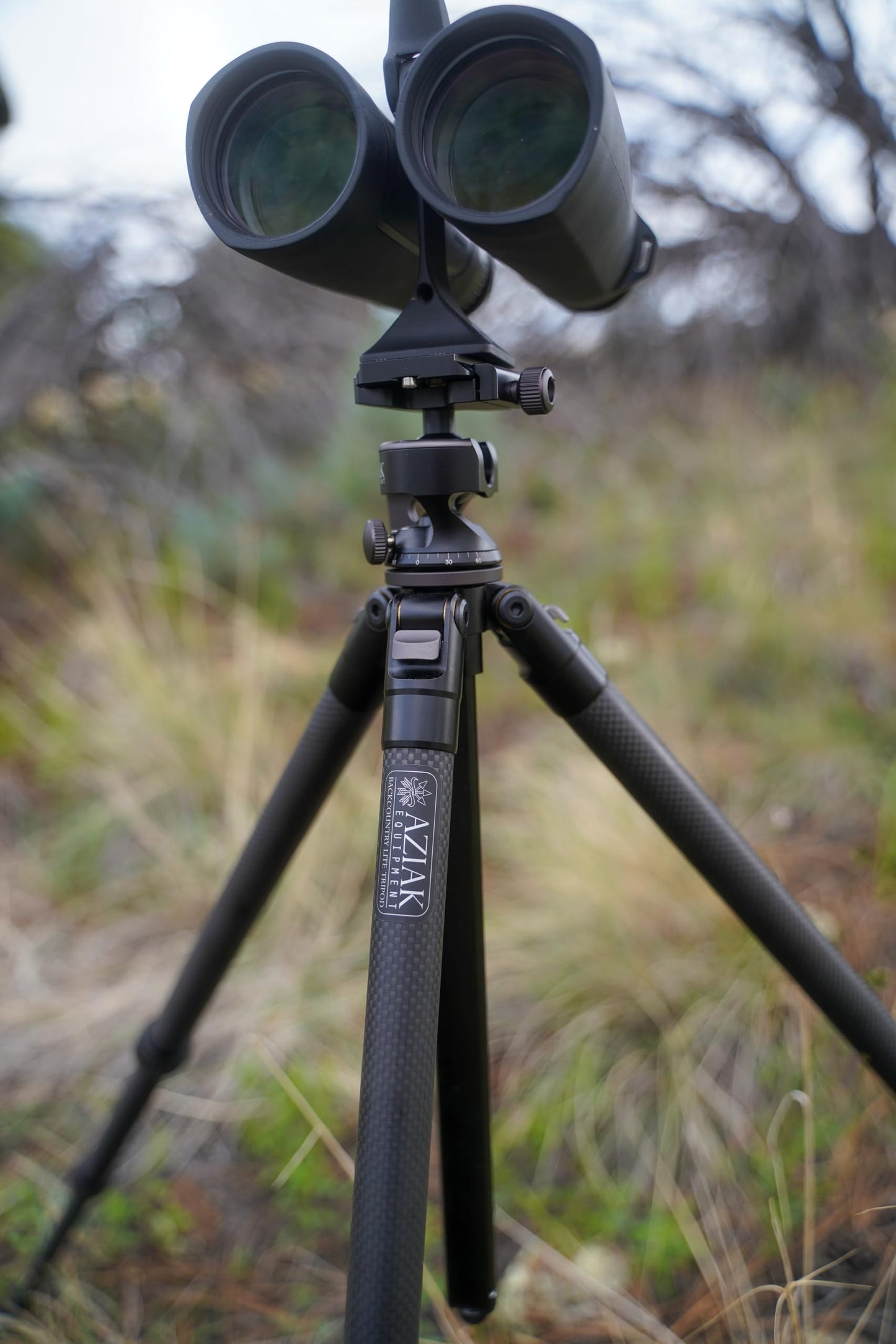 Aziak Equipment Backcountry Lite Tripod Ball Head | Great for glassing, Shooting, and Photography of All Kinds