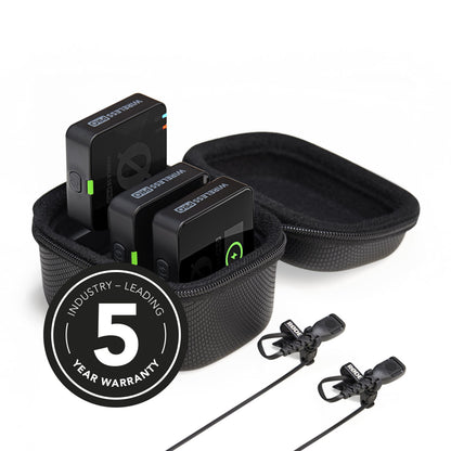 RØDE Wireless PRO (2 TX + 1 RX + Charging Case), 32-Bit Float, Timecode
