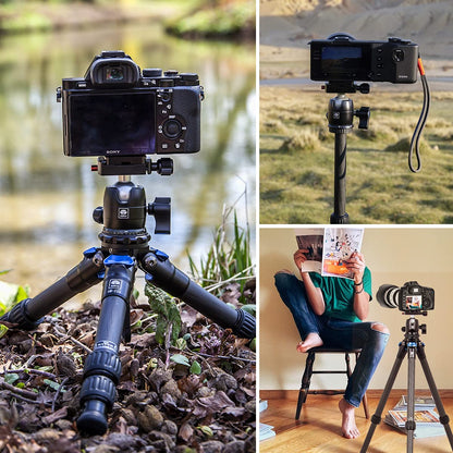 SIRUI Camera Tripod Ball Head, 10KG/22.05lbs Loading Capacity, 360°Panning Base, Aluminum Build Quality, Safety Lock, Universal Mounting Plate for Easy Attachment (B-00K Ball Head)