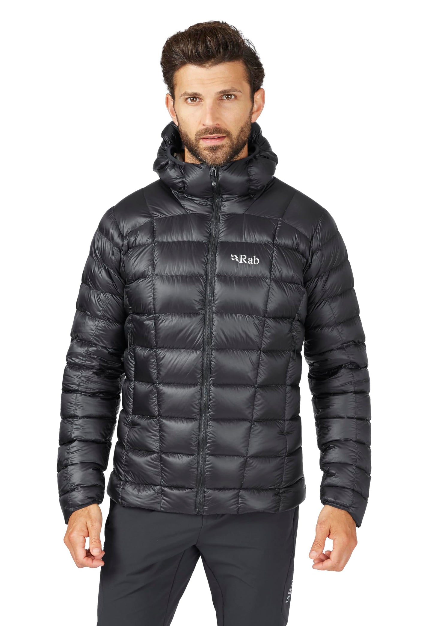 Rab Men’s Mythic G Down Jacket Lightweight Insulated Coat for Hiking, Skiing, & Mountaineering - Black - Large