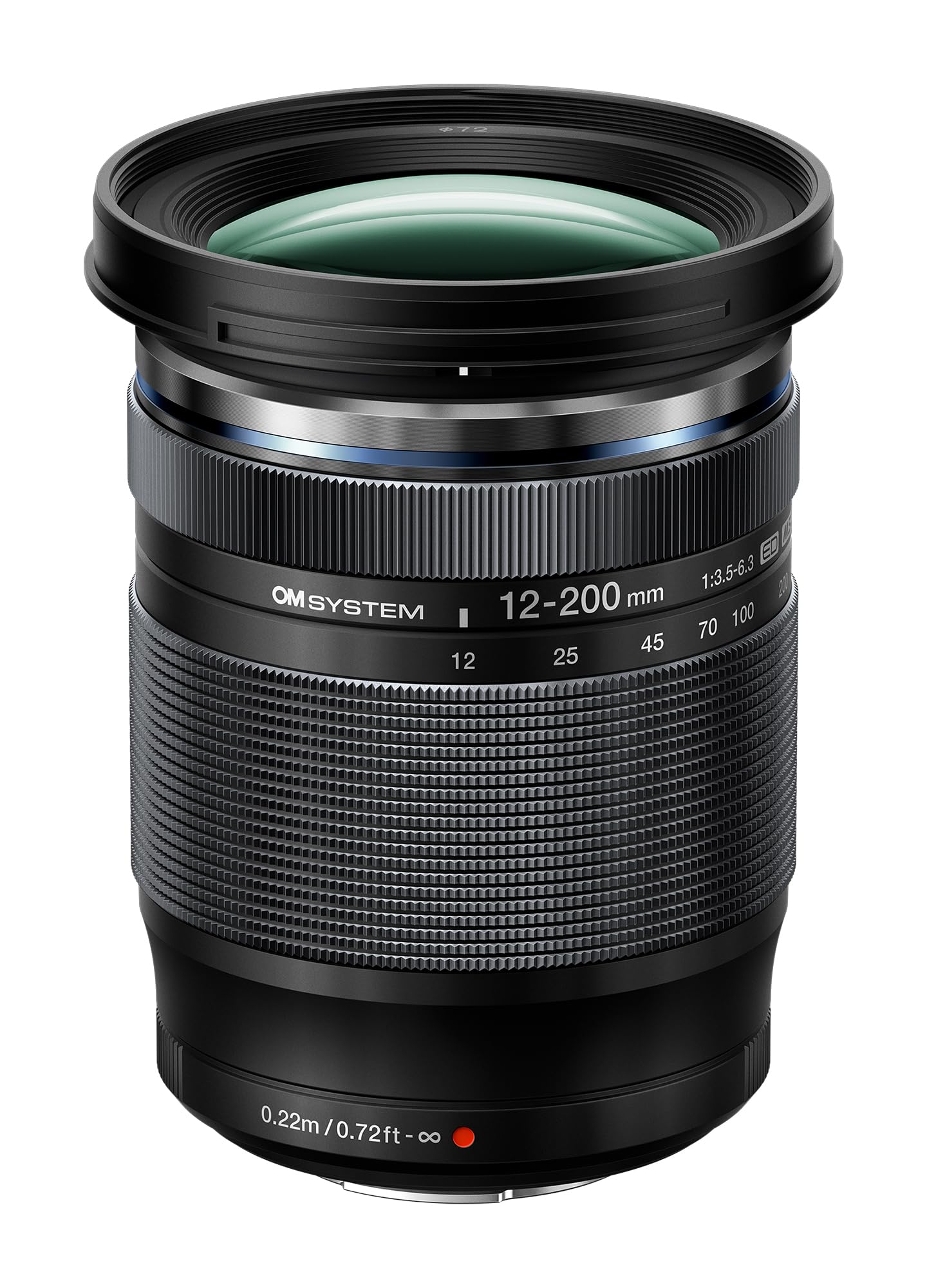 OM SYSTEM Olympus M.Zuiko Digital 12-200mm F3.5-6.3 for Micro Four Thirds System Camera, Outdoor 16.6X Powerful Zoom, Weather Sealed Design