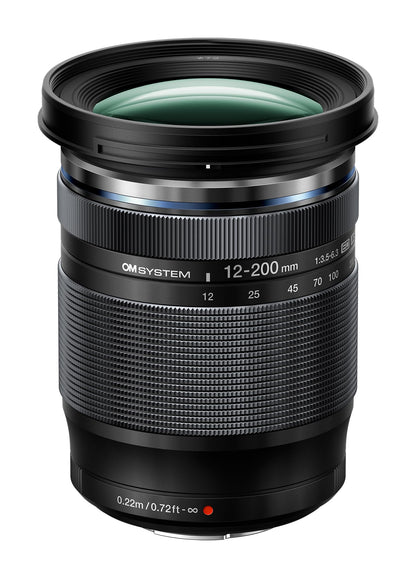 OM SYSTEM Olympus M.Zuiko Digital 12-200mm F3.5-6.3 for Micro Four Thirds System Camera, Outdoor 16.6X Powerful Zoom, Weather Sealed Design