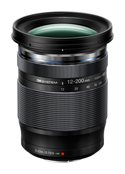 OM SYSTEM Olympus M.Zuiko Digital 12-200mm F3.5-6.3 for Micro Four Thirds System Camera, Outdoor 16.6X Powerful Zoom, Weather Sealed Design