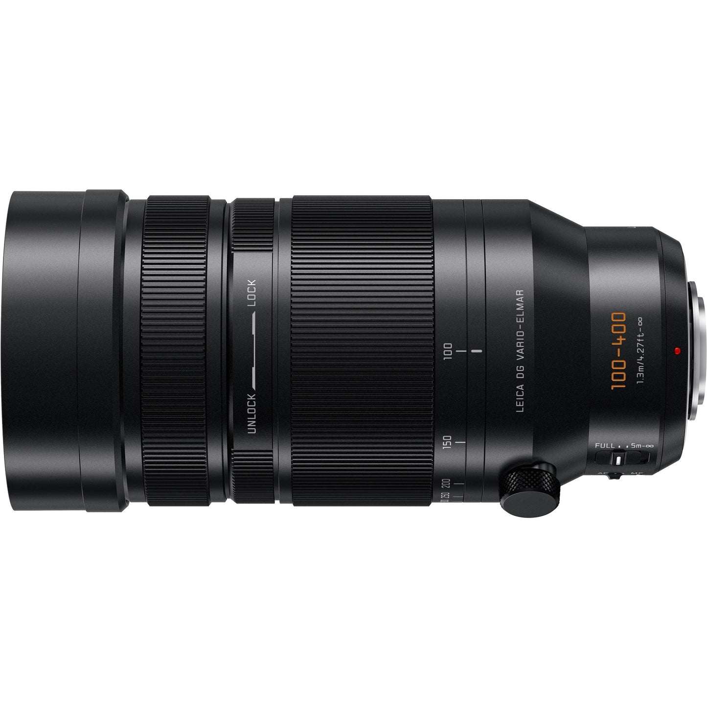 PANASONIC LUMIX G LEICA DG VARIO-ELMAR PROFESSIONAL LENS, 100-400MM, F4.0-6.3 ASPH., MIRRORLESS MICRO FOUR THIRDS, POWER OPTICAL I.S., H-RS100400 (USA BLACK)