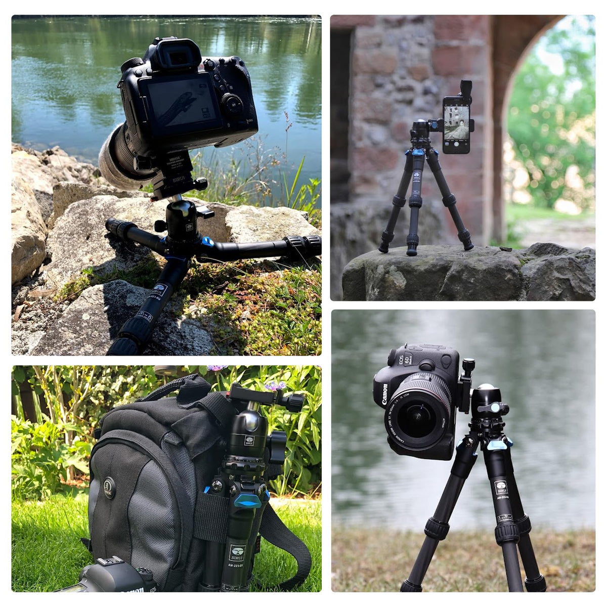 SIRUI Camera Tripod Ball Head, 10KG/22.05lbs Loading Capacity, 360°Panning Base, Aluminum Build Quality, Safety Lock, Universal Mounting Plate for Easy Attachment (B-00K Ball Head)