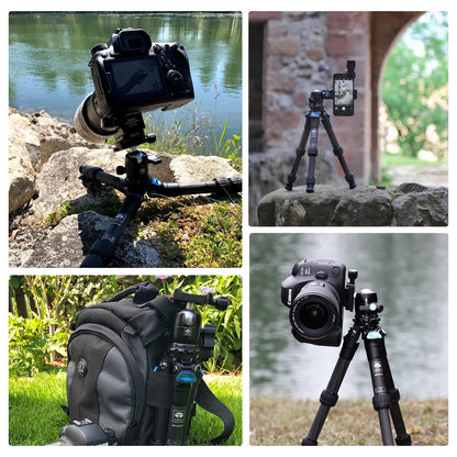 SIRUI Camera Tripod Ball Head, 10KG/22.05lbs Loading Capacity, 360°Panning Base, Aluminum Build Quality, Safety Lock, Universal Mounting Plate for Easy Attachment (B-00K Ball Head)