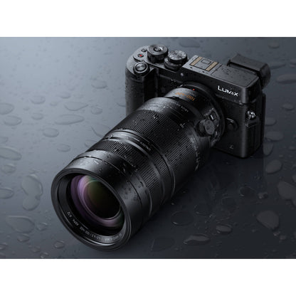PANASONIC LUMIX G LEICA DG VARIO-ELMAR PROFESSIONAL LENS, 100-400MM, F4.0-6.3 ASPH., MIRRORLESS MICRO FOUR THIRDS, POWER OPTICAL I.S., H-RS100400 (USA BLACK)