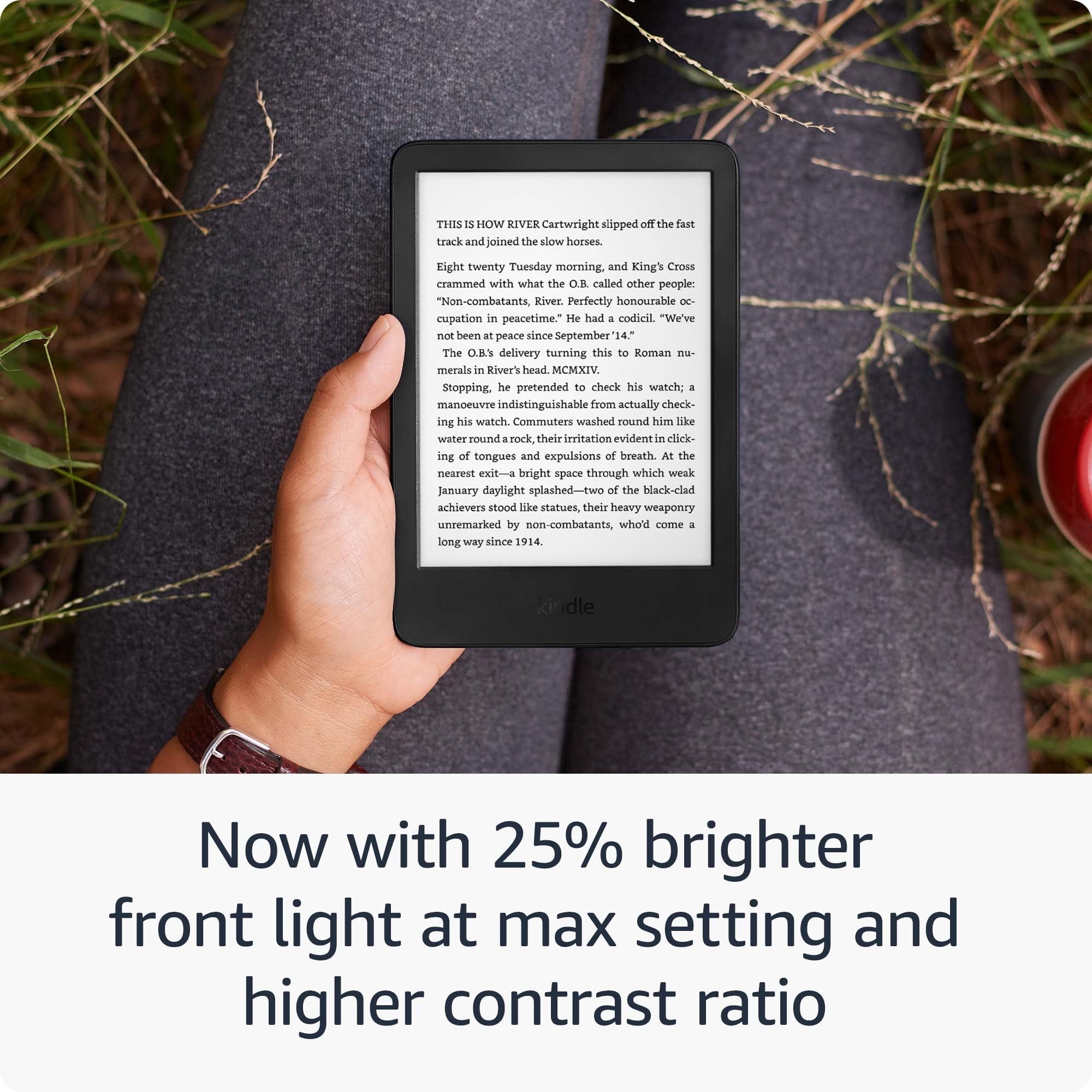 New Amazon Kindle (16 GB) - Lightest and most compact Kindle, with