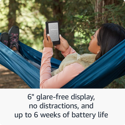 New Amazon Kindle (16 GB) - Lightest and most compact Kindle, with glare-free display, faster page turns, adjustable front light, and long battery life - Matcha + 3 Months Free Kindle Unlimited (with auto-renewal)