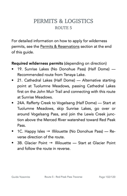 Guide Backpacking Yosemite