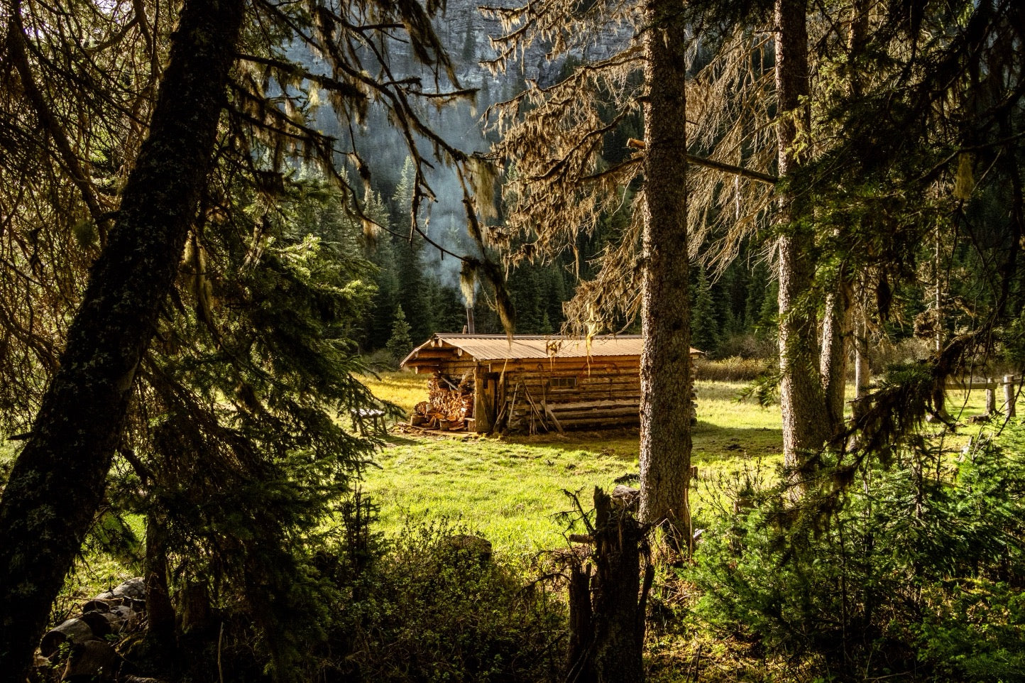 Cabin in the Canadian Rockies