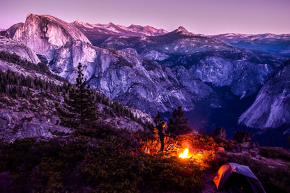 Alpenglow in Yosemite National Park