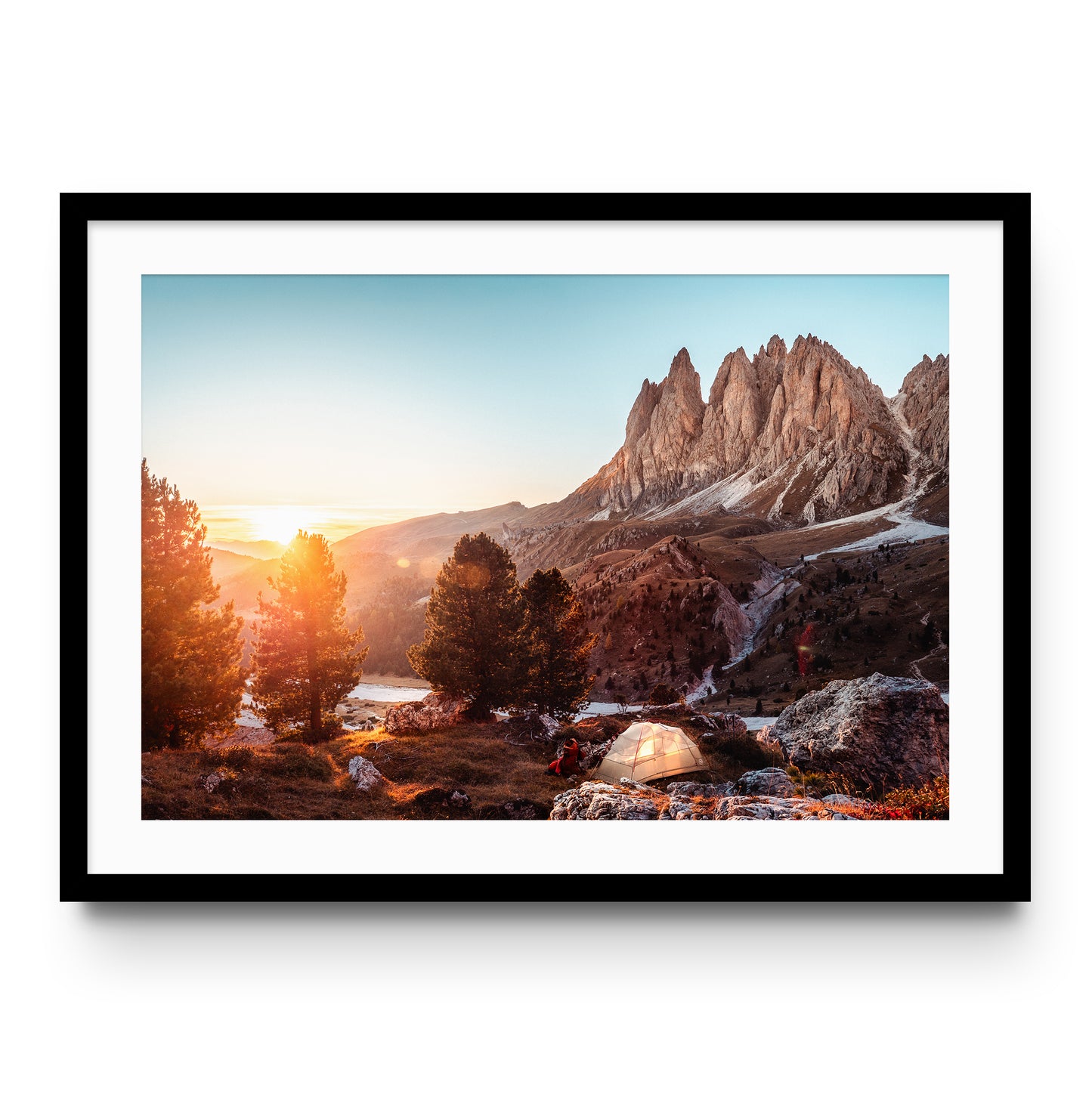 Sunset in the Dolomites