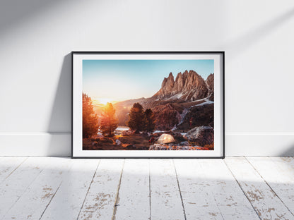 Sunset in the Dolomites