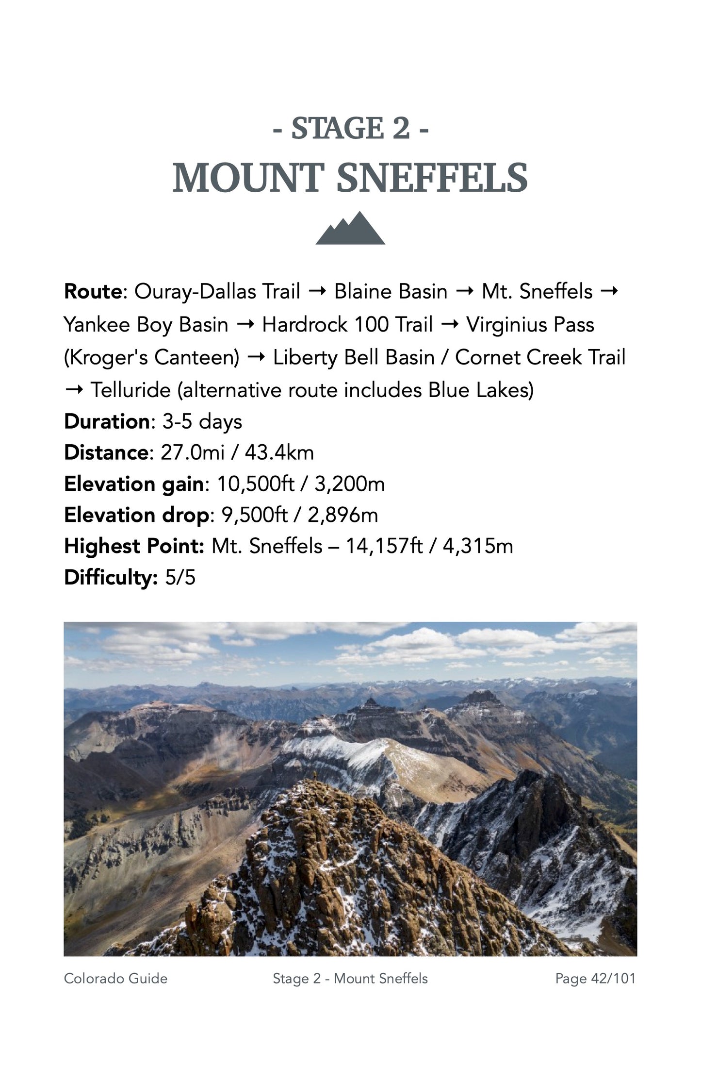 Guide Backpacking Colorado's San Juans