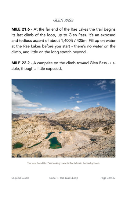 Guide Backpacking Sequoia & Kings Canyon
