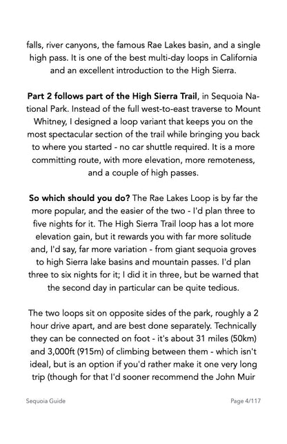 Guide Backpacking Sequoia & Kings Canyon