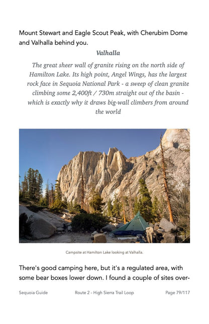 Guide Backpacking Sequoia & Kings Canyon